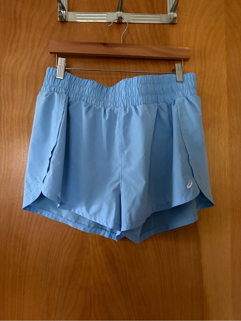 Asics Light Blue Women's Athletic Running Shorts